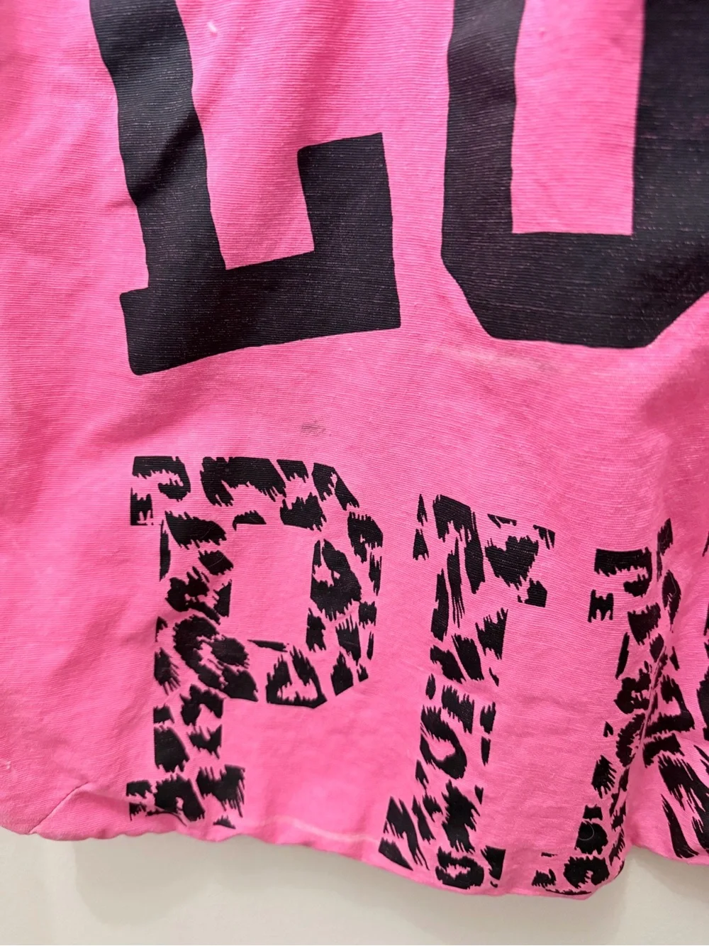 Y2K Victoria’s Secret Pink Hot Pink Cheetah Print Love Shoulder Bag Tote Canvas